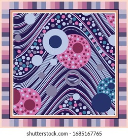 ilustración vectorial de diseño textil