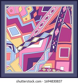 scarf design textile vector illustration