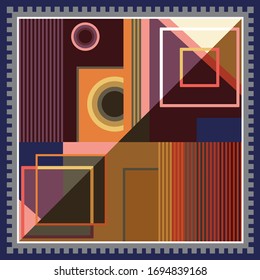 scarf design textile vector illustration