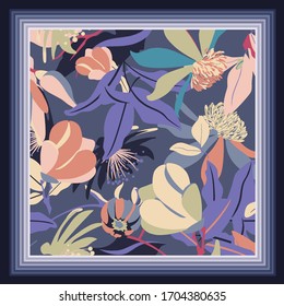 scarf design textile vector illustration
