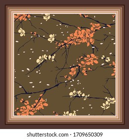 Scarf design textile vector illustration