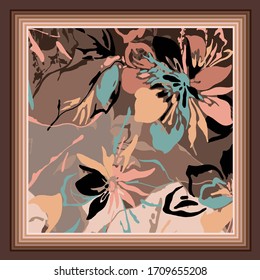 ilustración vectorial de diseño textil