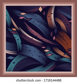 scarf design textile vector illustration