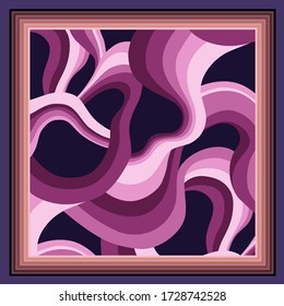 ilustración de vector textil de diseño de pañuelo