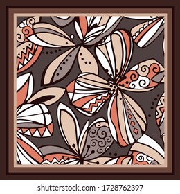 scarf design textile vector illustration
