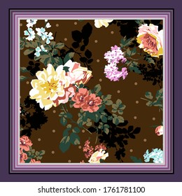ilustración de vector textil de diseño de pañuelo