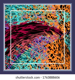 scarf design textile vector illustration