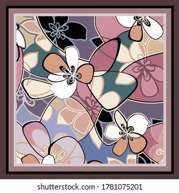 scarf design textile vector illustration