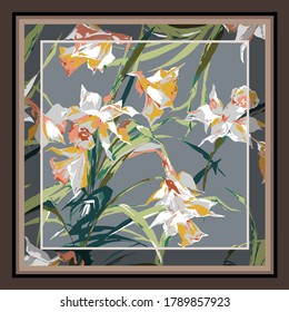 scarf design textile vector illustration