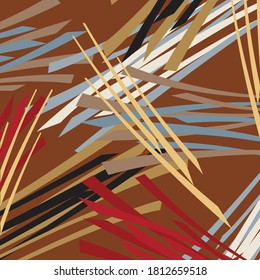 Scarf design textile vector illustration on brown background