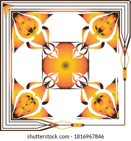 Tuch-Design, Textil-Vektorgrafik