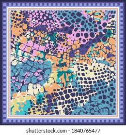 ilustración de vector textil de diseño de pañuelo