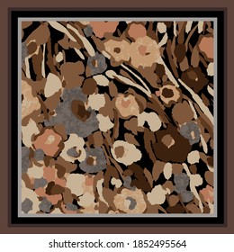 ilustración de vector textil de diseño de pañuelo