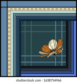 scarf design textile vector illustrations