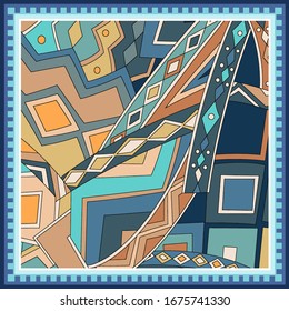 scarf design textile vector illustrations