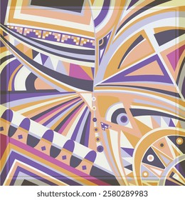 scarf etnic2 for textile fabric
