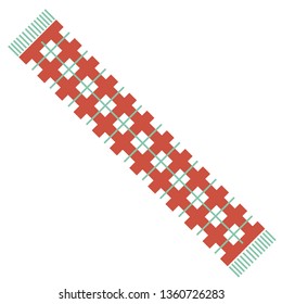 scarf flat illustration