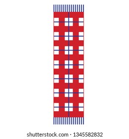 scarf flat illustration on white