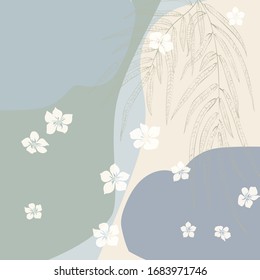 Scarf floral pattern. Bandana, pareo, pillow, home textile design. Tropical background for shawl print, textile, covers
