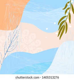 Scarf floral pattern. Trendy colors. Bandana, pareo, pillow, home textile design. Cute background for shawl print, textile, covers, pillow, napkin, hijab.