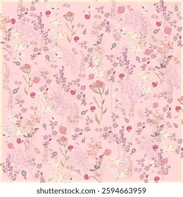 scarf flower allover for textile