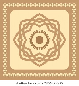 scarf flower decorative pattern design
