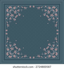 Schal Blumen hijab Design Muster schön