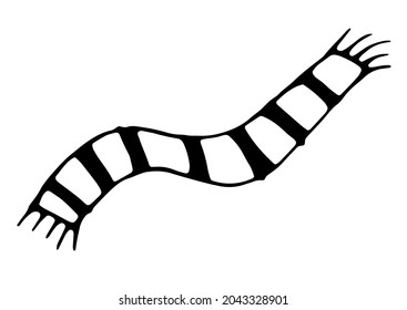 Scarf. Hand drawn vector image
