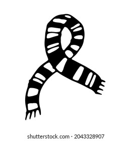 Scarf. Hand drawn vector image
