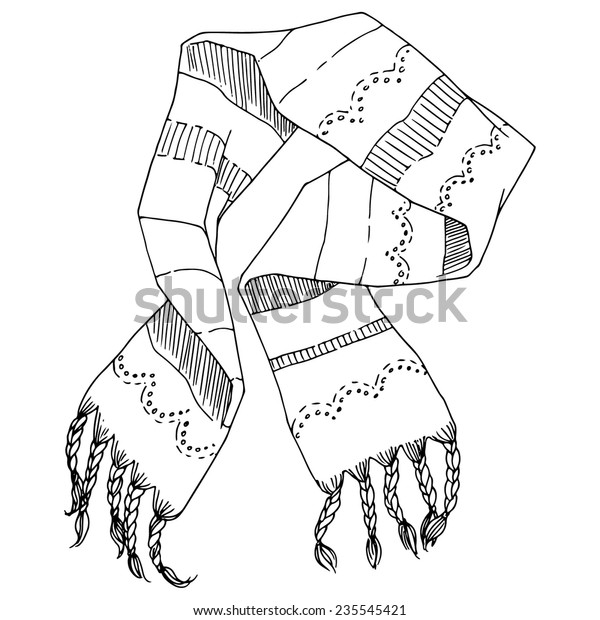 Эскиз шарфа для проекта
