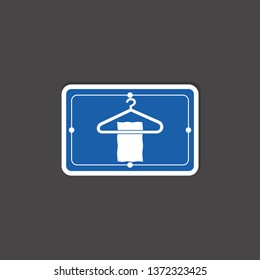 scarf and hanger icon