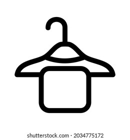 scarf hanger icon or logo isolated sign symbol vector illustration - high quality black style vector icons
