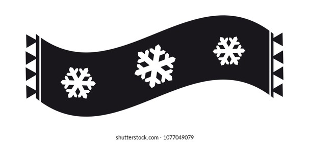 Scarf Icon For Apps And Websites - Vector Illustration - Isolated On White Background