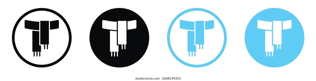 Scarf icon collection. vector illustration set