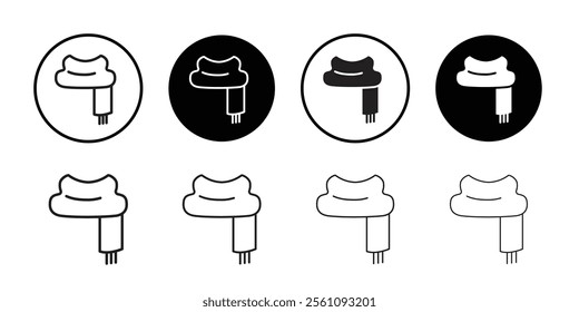 Scarf icon Flat line symbol