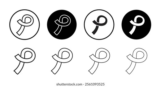 Scarf icon Flat line symbol