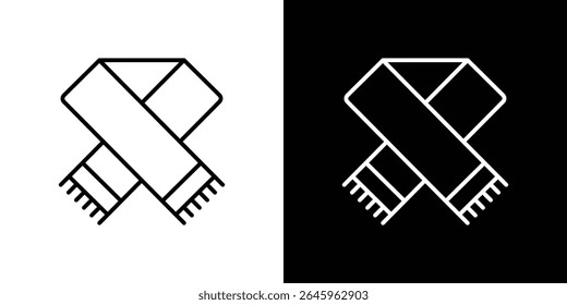 Scarf icon Flat style logo vector. perfect for UI designs