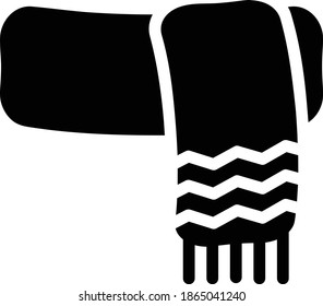 Scarf Icon in Glyph Style