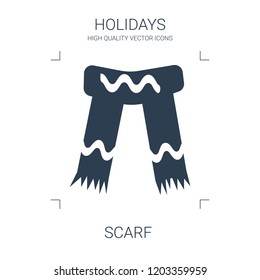 scarf icon. high quality filled scarf icon on white background. from holidays collection flat trendy vector scarf symbol. use for web and mobile