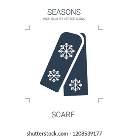scarf icon. high quality filled scarf icon on white background. from seasons collection flat trendy vector scarf symbol. use for web and mobile