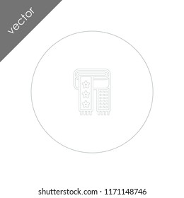 scarf icon - illustration