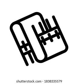 scarf icon or logo isolated sign symbol vector illustration - high quality black style vector icons

