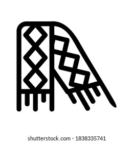 scarf icon or logo isolated sign symbol vector illustration - high quality black style vector icons
