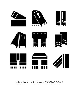 scarf icon or logo isolated sign symbol vector illustration - Collection of high quality black style vector icons
