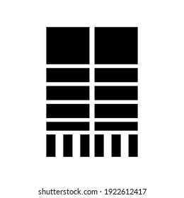 scarf icon or logo isolated sign symbol vector illustration - high quality black style vector icons
