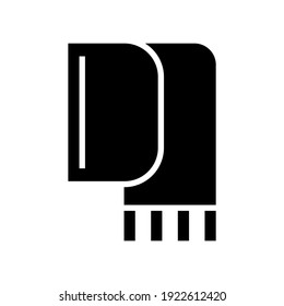 scarf icon or logo isolated sign symbol vector illustration - high quality black style vector icons
