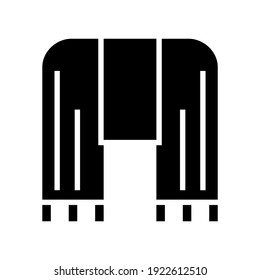 scarf icon or logo isolated sign symbol vector illustration - high quality black style vector icons
