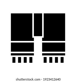 scarf icon or logo isolated sign symbol vector illustration - high quality black style vector icons

