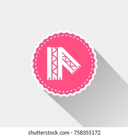 scarf icon with long shadow