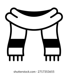 Ilustração de vetor misto de ícone de lenço